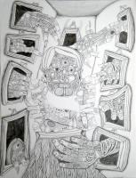 Peur - 50*65 cm-2011 - mine de plomb sur papier