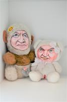 Les vieilles poupées-2019 - acrylique sur peluches