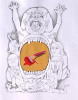 Rasoir rose - 50*65 cm-2021 - crayon gris sur papier