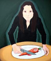 La vertèbre - 50*65 cm-2021 - acrylique sur toile