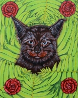 Chat fresque - 32*41 cm-2019 - acrylique sur toile