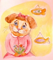 Chat triste - 20*30 cm-2016 - aquarelle sur papier