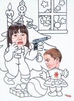 Cadeaux de Noël - 80*115 cm-2011 - acrylique sur toile